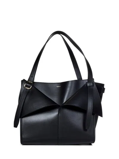 Coperni Logo Detailed Medium Shoulder Bag In Black