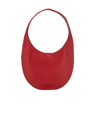 Coperni Logo Detailed Medium Soft Tote Bag In Red