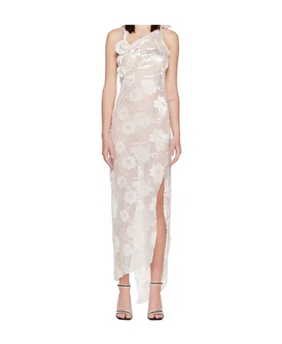 Coperni Logo Dress In White
