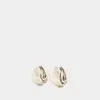 Coperni Logo Earrings -  - Metal - Silver