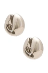 Coperni Logo Earrings In Silver
