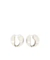 Coperni Xl Logo Creole Earrings In White