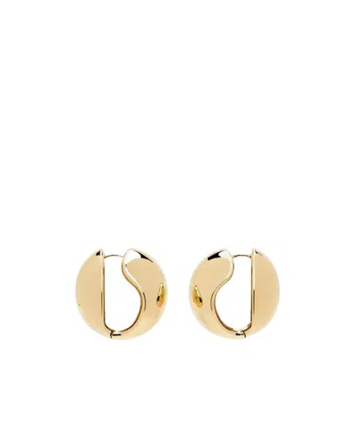 Coperni Logo Earrings In Yellow