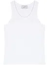 Coperni Logo-embroidered Cotton Top In White