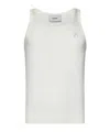 Coperni White Ribbed Stretch Viscose Tank Top In White