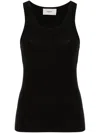 Coperni Sleeveless Scoop Neck Top In Black