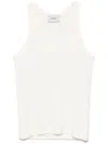 Coperni Logo-embroidered Tank Top In Nude
