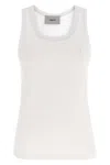 Coperni White Embroidered Tank Top In White