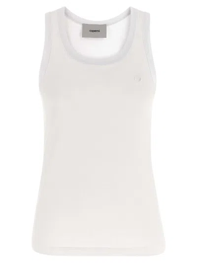 Coperni Women Logo Embroidery Tank Top In White