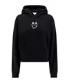 Coperni Organic Cotton Hooded Sweatshirt Featuring Embroidery In Black