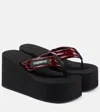 Coperni Flip-flops With Wedges And Thick Soles In Black Brown