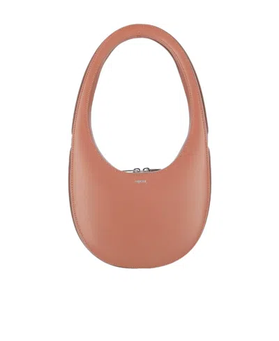 Coperni Logo Logo Shoulder Bag In Orange