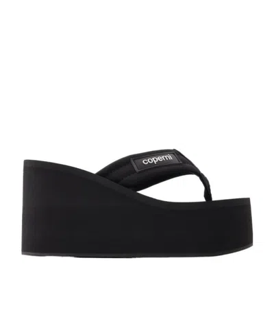 COPERNI LOGO OPEN-TOED WEDGES