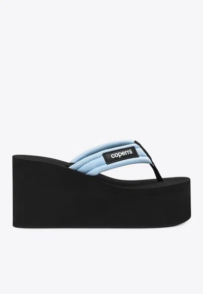 Coperni Logo Patch Flatform Wedges