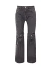 Coperni Paneled Mid-rise Straight-leg Jeans In Black