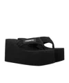 Coperni Platform Sole Open Toe Flat Slides In Black