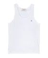 Coperni Logo Plaque Embellished Tank Top In White