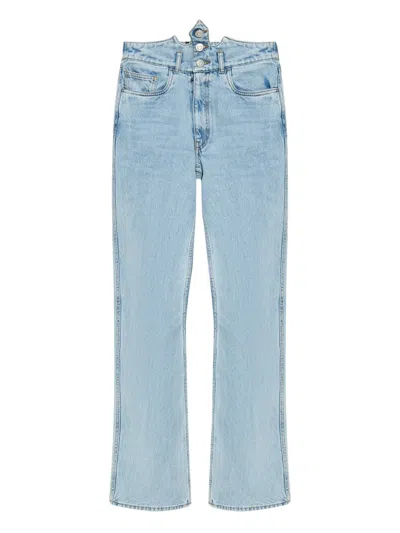 Coperni Logo-plaque Jeans In 蓝色