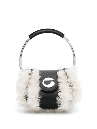 Coperni Logo-plaque Leather Tote Bag In Black