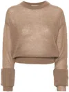 Coperni Extra-long-sleeve Jumper In Brown