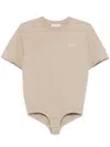 Coperni Logo-print Bodysuit In 中性色