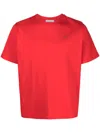 Coperni Logo-print Cotton T-shirt In Red