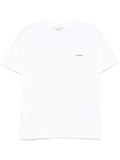 Coperni Logo-print Cotton T-shirt In Gray