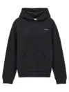 Coperni Black Hoodie With Logo Print On The Rear In Cotton Blend Man In Black Blu