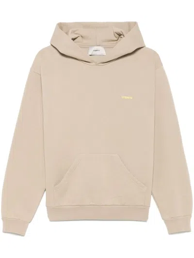 Coperni Logo-print Hoodie In Beige