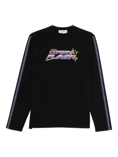 Coperni Logo-print Long-sleeve T-shirt In Black