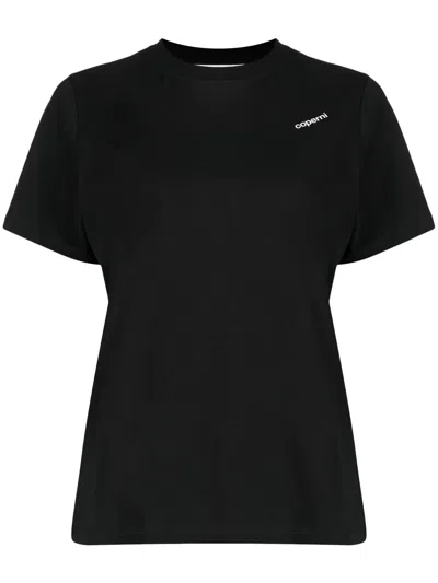 Coperni Logo-print Short-sleeve T-shirt In Black