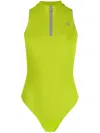 Coperni Logo-print Sleeveless Zipped Top In Green