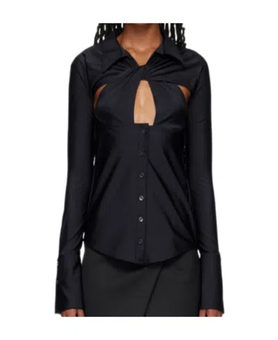 Coperni Black Cutout Shirt