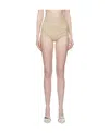 Coperni Beige Hardware Shorts In Nude
