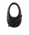 Coperni Swipe Mini Leather Shoulder Bag In Black