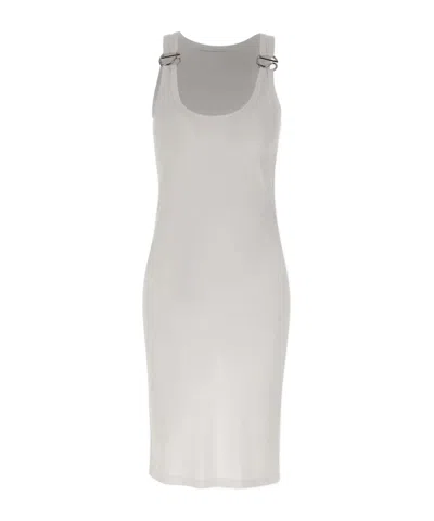 Coperni Logo Sleeveless Mini Dress In Gray