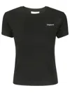 Coperni Washed Logo Boxy T-shirt In Black-white Print