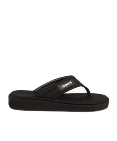 Coperni Logo Slippers In Black