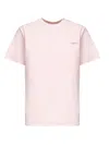 Coperni Embroidered Cotton T-shirt In Pink