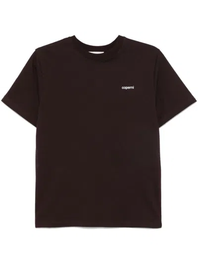 Coperni Logo T-shirt In Brown