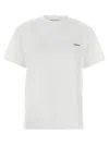 Coperni Crew Neck Ribbed Profiles Short Sleeves Cotton T-shirt In Multicolor