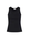 Coperni Lightweight Logo Tank Top In Black In Black