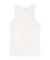 Coperni White Embroidered Tank Top In Neutral
