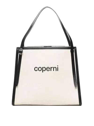Coperni Logo Tote Bag In Sand
