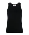 Coperni Lightweight Logo Tank Top In Black In Black