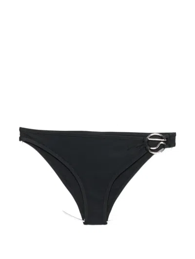Coperni Logo-appliqué Bikini Bottoms In Black