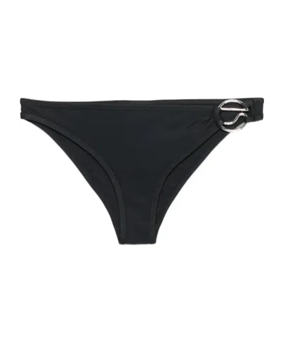 Coperni Logo-appliqué Bikini Bottoms In Blue