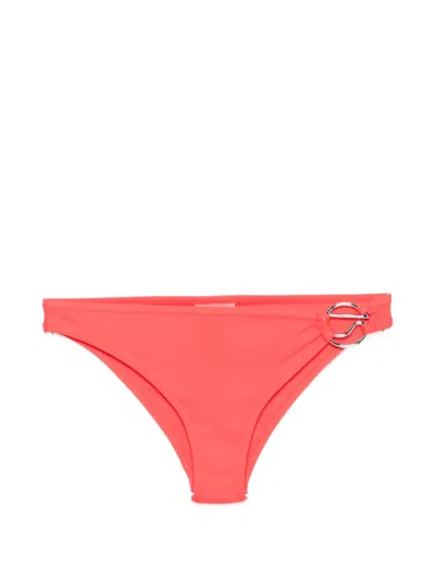 Coperni Logo-appliqué Bikini Bottoms In Pink