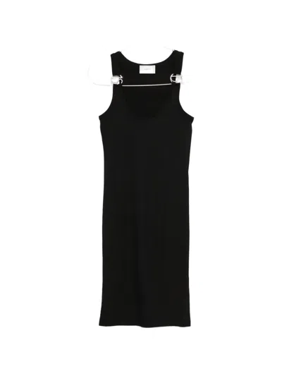 Coperni Logo-appliqué Mini Dress In Black