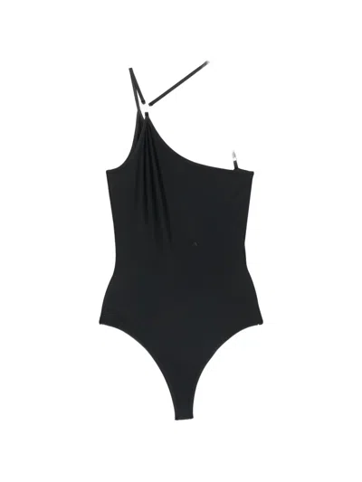 Coperni Logo-appliqué Swimsuit In Black